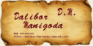Dalibor Manigoda vizit kartica